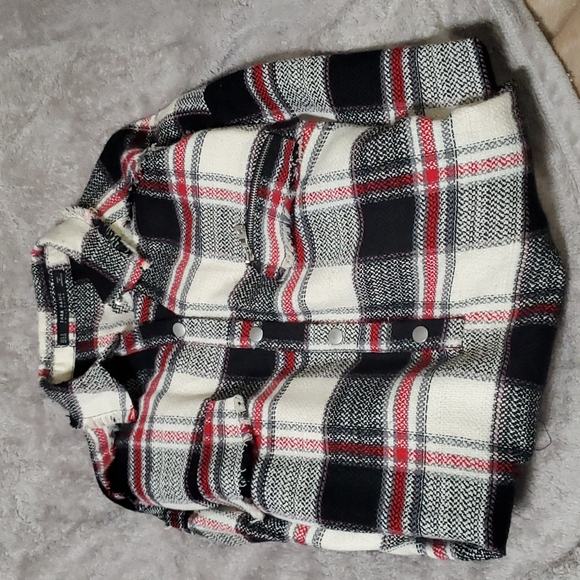 ZARA BASIC PLAID SHIRT - Picture 5 of 5